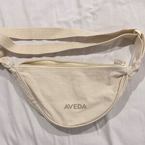 Aveda Beige Canvas Crossbody Bag (unused)